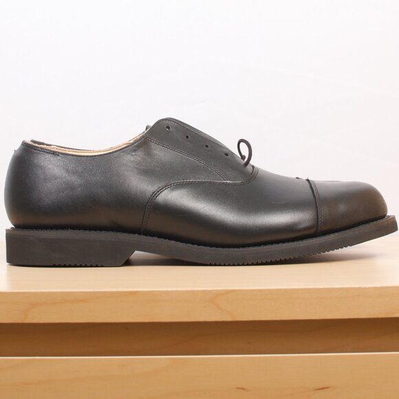 Canada West Men's Shoes Cap-Toe Oxford 12E Black Leather NWOB Vibram - Picture 4 of 7